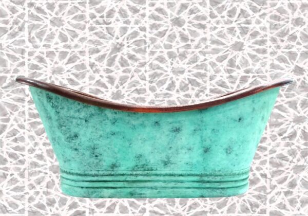 Copper Bath Tub Green